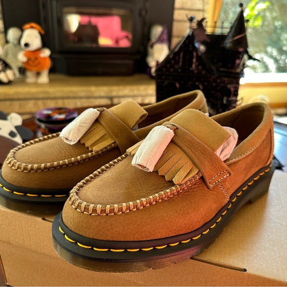 Dr Martens Adrian tasseled nubuck two tone loafers - Picture 4 of 8